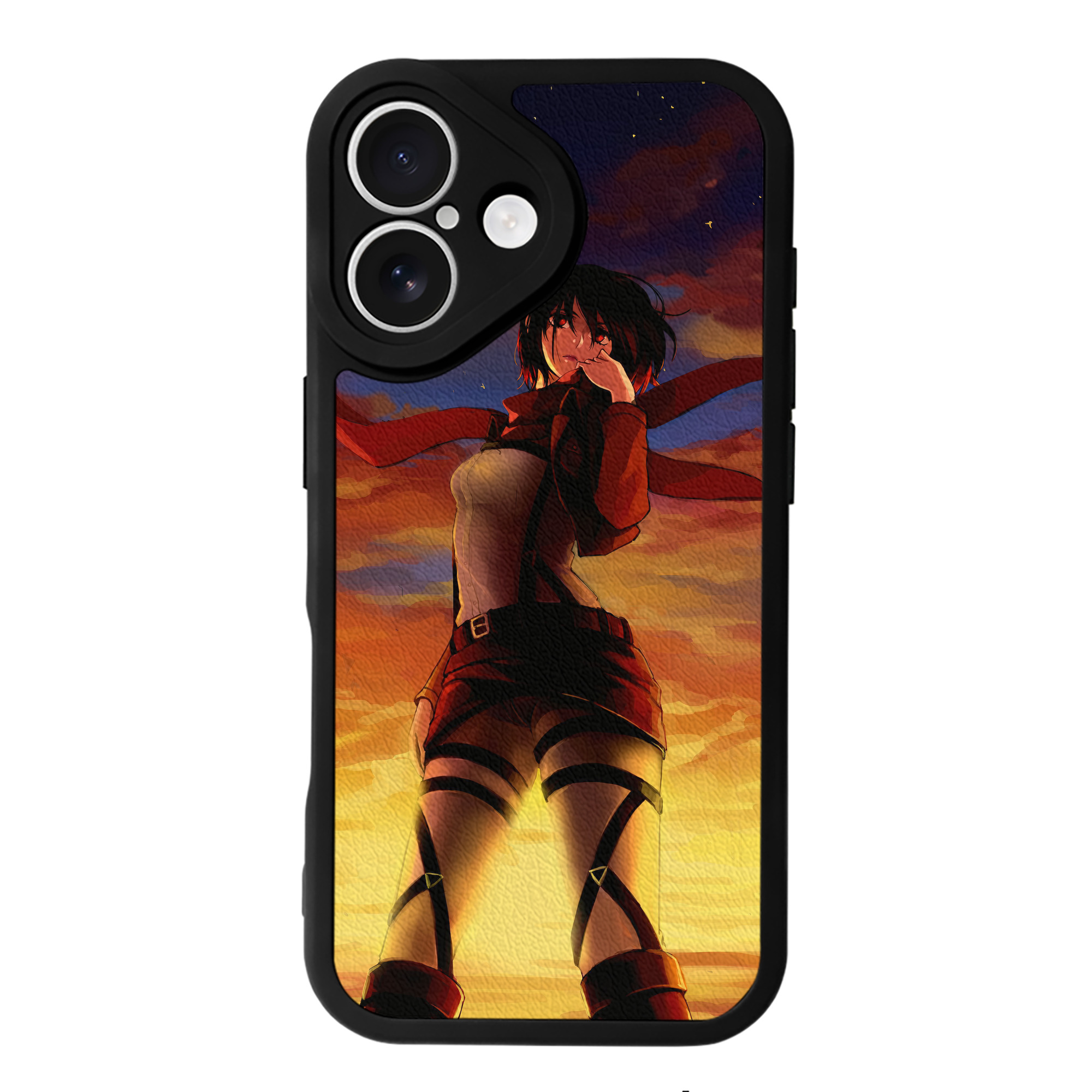 （画像用） 進撃の巨人 Attack on Titan 【iPhone 16シリーズ対応】シリコンスマホケース（レザー調） 材質：シリコン